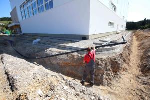 ŽUPAN NA OGLEDU GRADBIŠČA ŠPORTNE DVORANE RAKEK 07 FOTO LJUBO VUKELIČ